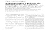 GUÍAS DE PRÁCTICA CLÍNICA - Revista ACTA · 234 Acta Gastroenterológica Latinoamericana - Vol 42 / Nº 3 / Septiembre 2012 ♦GUÍAS DE PRÁCTICA CLÍNICA Recomendaciones para