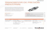 NAT 8252 Transmisor de presión indusTrial - CPIcpi.com.ar/info_productos/pdf/NAT-8252.pdf · N opcional: salida de conmutación 1 o 2 pnp transistores Ventajas la empresa suiza Trafag,