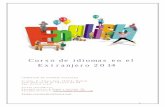 Curso de idiomas en el Extranjero 2014 - CCOO€¦ · 1 Curso de idiomas en el Extranjero 2014 COMISION DE FONDOS SOCIALES C/ Irún, 15. Planta baja. 28008, Madrid. Tfno: 900 35 10