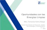 Oportunidades con las Energías Limpias - ADIATadiat.org/wp-content/uploads/2019/04/Fernando_Kohrs.pdf3. Impulsar el desarrollo de las vocaciones y capacidades científicas, tecnológicas