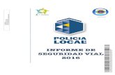 INFORME DE SEGURIDAD VIAL 2016 - El Rosario, Tenerife · Accidentalidad mensual enero-diciembre 2016. Heridos vías urbanas Daños materiales vías urbanas TOTALES Vías Urbanas En