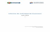Informe de actividad de Zuzenean ... Informe de Actividad Zuzenean – Julio 2016 8 Gráfico 5. Tiempos medios de espera (minutos y segundos). C.A. de Euskadi. 2014-2016, mensual.