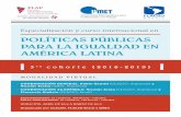 POLÍTICAS PÚBLICAS PARA LA IGUALDAD EN AMÉRICA LATINA€¦ · un trabajo monográfico final. La especialización y el curso internacional Políticas Públicas para la igualdad