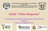UNIVERSIDAD NACIONAL AUTÓNOMA DE MÉXICO ESCUELA NACIONAL DE … · 2012-01-05 · Ubicación de la práctica Centro de Atención e Integración Social (CAIS) “Villa Mujeres”