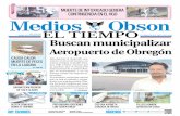 Aeropuerto de Obregón - Medios OBSON 498 web.pdf · 2017-08-16 · tió, la asistencia aplaudió y Ricardo se incorporó de su asiento para saludar y agradecer los aplausos. Luego,