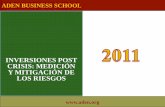 INVERSIONES POST CRISIS: MEDICIÓN Y MITIGACIÓN DE LOS …marcelodelfino.net/files/Presentaci_n_TMP_-_Colombia.pdf · Un complejo escenario Internacional: Algunos indicadores ...