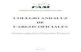 COLEGIO ANDALUZ DE CARGOS OFICIALES · 2017-10-18 · COLEGIO ANDALUZ DE CARGOS OFICIALES Temario especifico Comisarios Técnicos . Página 2 de 11 ... Es la revisión vigente de