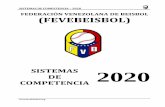 Manual de Sistemas de Competenciafevebeisbol.org/PDF/2020/Reglas_Reglamentos/2020... · 2020-01-22 · SISTEMAS DE COMPETENCIA – 2020 3 CAPÍTULO III –SISTEMAS DE COMPETENCIA