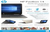 HP Pavilion 14 - TecnoBodega€¦ · requiere un servicio de acceso a internet, no incluido. (33) Se requiere contenido de alta-definición (HD) para visualizar imágenes en HD. (4b)