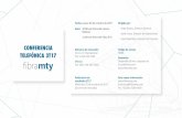 CONFERENCIA TELEFÓNICA 3T17 - investor cloudcdn.investorcloud.net/fibramty/Comunicados/Prensa/2017...2017/10/02  · Disponible 60 min. después de la conferencia en: Publicación