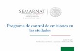 Programa de control de emisiones en las ciudades10 July... · Marco jurídico Es así que la normatividad local debe establecer las condiciones de operación y funcionamiento de los