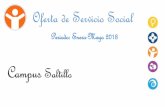 Oferta de Servicio Social · 2018-01-04 · Itzel Favela Correo: itzel_favel@live.com Actividades: Requisitos: Participar en las actividades ya establecidas para cumplir los sueños