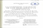 L1.1O DE LOS MERCADOS Y LA COMPETENCIA · 2015-02-09 · L '-;-:¡r 1b] MATILDE GARLÓN RUIZ Directora . A . IEZ " L1.1O . AA . LA COMISION NACIONAL . DE LOS MERCADOS Y LA COMPETENCIA.