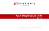 El comercio exterior de la Comunidad Valenciana 2013...internacional, el comercio exterior valenciano ha registrado una nueva ganancia de cuota de mercado tanto en el conjunto de España