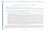 Boletín Oficial del Principado de Asturias · de Gobierno del Principado de Asturias; la Ley 38/2003, de 17 de noviembre, General de Subvenciones; su Reglamento, aprobado por Real