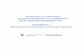 DOC1 Resumen emisiones INV2016€¦ · INVENTARIO DE EMISIONES DE CONTAMINANTES A LA ATMÓSFERA EN EL MUNICIPIO DE MADRID 2016 Documento 1 – Resumen de las emisiones (periodo 1999-2016)