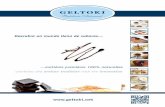GELTOKI, fundada en 1.988 y con largaobrador.geltoki.net/images/catalogos/GELTOKIcat_2014.pdf · GELTOKI, fundada en 1.988 y con larga experiencia familiar, es una pastelería artesanal