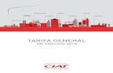 TARIFA CIAT 2018 V08 - Distribuciones Casamayor · 6 Tarifa de precios publicada en octubre de 2018 EQUIPOS POTENCIA PRINCIPALES MERCADOS PVP Ofi cinas Administración Hoteles y Comercio