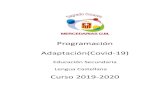 P Lengua Castellana docxmercedariasferrol.es/wp-content/uploads/2020/05/Adaptación... · Lengua Castellana Curso 2019-2020. ÍNDICE 1. Estándares de aprendizaxe e competencias ...