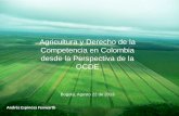 Agricultura y Derecho de la Competencia en Colombia desde ... · Competencia pretende eliminar las ineficiencias de mercado en un modelo libre y competencia perfecta, que no aplica