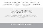 Cuaderno de Trabajo - gob.mx€¦ · 8 Cuaderno de Trabajo para el Comité de Contraloría Social del PAIMEF • En caso de que el beneficio se refiera a servicios, la descripción