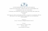 UNIVERSIDAD DE GUAYAQUIL FACULTAD DE CIENCIAS …repositorio.ug.edu.ec/bitstream/redug/41091/1/T-PINELA... · 2019-09-06 · II FACULTAD: CIENCIAS ECONÓMICAS CARRERA: ECONOMÍA UNIDAD