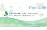 Eléctrica de Cádiz como agentexarxaenxarxa.diba.cat/sites/xarxaenxarxa.diba.cat/files/...Eléctrica de Cádiz como agente de la transición energética local Alba del Campo Asesora