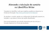 Alterando a tabulação do sumário no LibreOffice Writer20a...3iblioteca UFPR Sistema de Blbllotecas Atividades Libreoffice Writer Arquivo Editar Exibir Inserir Formatar Estilos Tabela