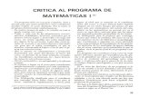 CRITICA AL PROGRAMA DE - UNAMmemoria.cch.unam.mx/tmp/pdfarticulo/126/CC_N05_A04... · matematica por parte del alumno al inicio del curso, en .funcion de su nivel: primaria, secunda