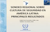 SONDEO REGIONAL SOBRE CULTURA DE SEGURIDAD EN AMÉRICA ... · en América Latina 2010… Talleres Regionales sobre los Programas de Protección Radiológica Ocupacional Sugerencias
