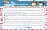 Decálogo de e-derechos de UNICEF - Argentina.gob.ar · Los gobiernos de los países desarrollados deben comprometerse a cooperar Decálogo de e-derechos de UNICEF Derecho al acceso
