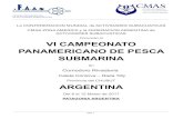 VI PANAMERICANO DE PESCA SUBMARINA · Panamericano de Pesca Submarina CMAS Zona América, el cual se desarrollará del 8 al 12 de Marzo de 2017 en la Ciudad de Comodoro Rivadavia,