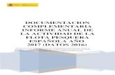DOCUMENTACION COMPLEMENTARIA INFORME ANUAL DE LA ACTIVIDAD … · 2020-07-20 · DOCUMENTACION COMPLEMENTARIA INFORME ANUAL DE LA ACTIVIDAD DE LA FLOTA PESQUERA ESPAÑOLA AÑO 2017