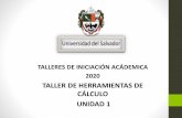 TALLER DE HERRAMIENTAS DE CÁLCULO UNIDAD 1 · 2020-07-28 · gráficos y cuadros estadísticos, y de los instrumentos que sirve de base para la su elaboración. CONTENIDO: Unidad