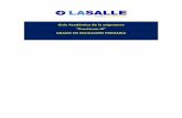 PROPUESTA DE GUÍA ACADÉMICA 2010-2011 - CSEU La Salle · - Valorar la adquisición de competencias en relación con la mención - Definir las características personales y profesionales