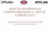 Presentación de PowerPointgobiernoabierto.pueblacapital.gob.mx/transparencia_file/... · 2019-04-05 · Ciudadana Arq. Yolanda Josefina Sánchez Orea y la Mtra. Arq. Lina Marcela
