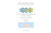 Ecuador -Apéndice · L i s ta d e T a b l a s Tabla 1. Regiones operativas definidas para la Amazonía ecuatoriana el proyecto RAISG-MapBiomas en Ecuador. Tabla 2. Datos cartográficos