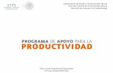Presentación de PowerPoint - Gob · Dirección de Fomento a la Productividad Tipo de Apoyo Eventos realizados Beneficiarios apoyados Presupuesto ejercido Sensibilización 667 15,196
