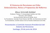 El Sistema de Pensiones en Chile: Desafíos y …...Aporte del Sistema de Pensiones al Nivel del PIB de Chile en 2001 (Corbo y SH, 2004) Efecto Acumulativo (como % del PIB de 2001)