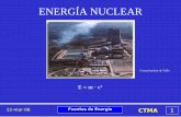 ENERGÍA NUCLEAR · 12-mar-06 Fuentes de Energía CTMA 7 ENERGÍA NUCLEAR VENTAJAS INCONVENIENTES •Produce residuos peligrosos y costosos de almacenar •Combustible caro, escaso