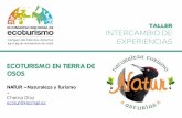 TALLER INTERCAMBIO DE EXPERIENCIAS... · •Actividad Principal; Rutas guiadas por los parques naturales de Asturias para conocer su flora y fauna y, especialmente, la vida de los