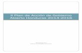 II Plan de Acción de Gobierno Abierto Honduras 2014-2016 de... · 30 de Junio de 2014 Gobierno de la República de Honduras II Plan de Acción de Gobierno ... Tribunal Superior de