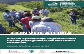 CONVOCATORIAamericalatina.procasur.org/images/file_mail/... · Cada visita incluye actividades de campo, diálogo con los anfitriones y trabajo pedagógico reflexivo grupal e individual.