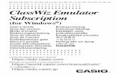 ClassWiz Emulator Subscription · k Operaciones de Emulator • Para operar la calculadora virtual en la pantalla de la computadora, “presione” sus botones haciendo clic sobre