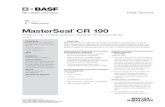 Sellador para juntas MasterSeal CR 190 - BASF - Basf · 1. Instale MasterSeal CR 190 a toda profundidad de la junta para que haya una transferencia de carga adecuada. No use arena