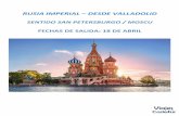 RUSIA IMPERIAL - Viajes Casletur | Tu agencia de viajes de ... · Desayuno. Visita de San Nicolas de los Marinos, A continuación, excursión a Paulovsk y visita del Palacio y Parque.