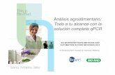 Análisis agroalimentario - UAB Barcelona · Análisis agroalimentario: Todo a tu alcance con la solución completa qPCR XIII WORKSHOP RAPID METHODS AND AUTOMATION IN FOOD MICROBIOLOGY
