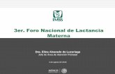 3er. Foro Nacional de Lactancia Maternalactanciamaterna.unkilodeayuda.org.mx/Presentaciones/... · 2015-08-14 · Foro Nacional de Lactancia Materna Dra. Elina Alvarado de Luzuriaga