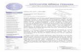 Asociación Médica Peruana - Organización que representa a los … · 2008-11-13 · La Asociación Médica Peruana en fiel cumplimiento de sus estatutos y su practica ética cotidiana,