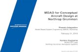 MDAO for Conceptual Aircraft Design at Northrop Grumman · Northrop Grumman Kentaro Sugiyama MDAO IPT Lead Northrop Grumman Aerospace Systems Approved for public release; NG19-0290.